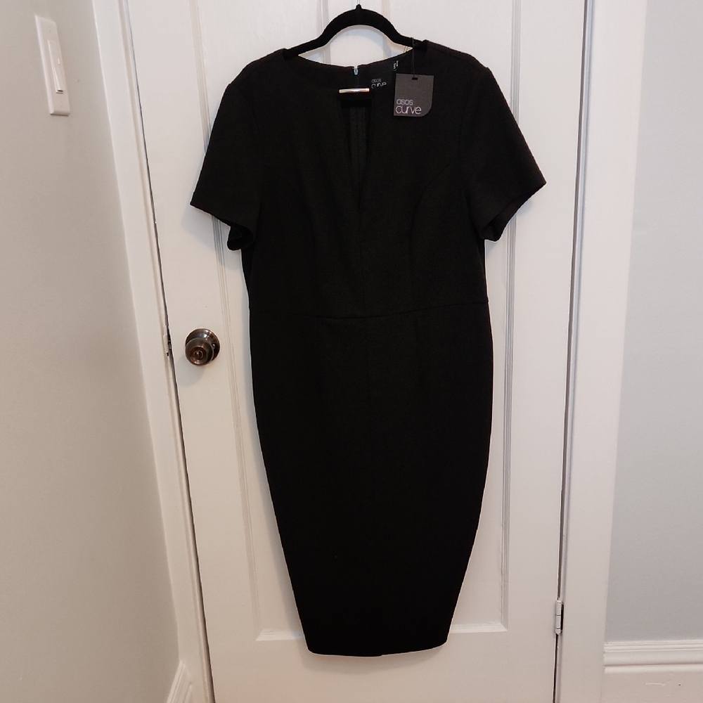 ASOS Black Midi Dress